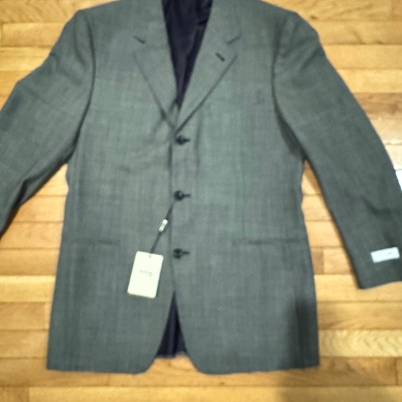 NWT MENS Canali Black and White Houndstooth Blazer - Picture 3 of 10